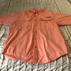 Coral Columbia Men’s Fishing Shirt